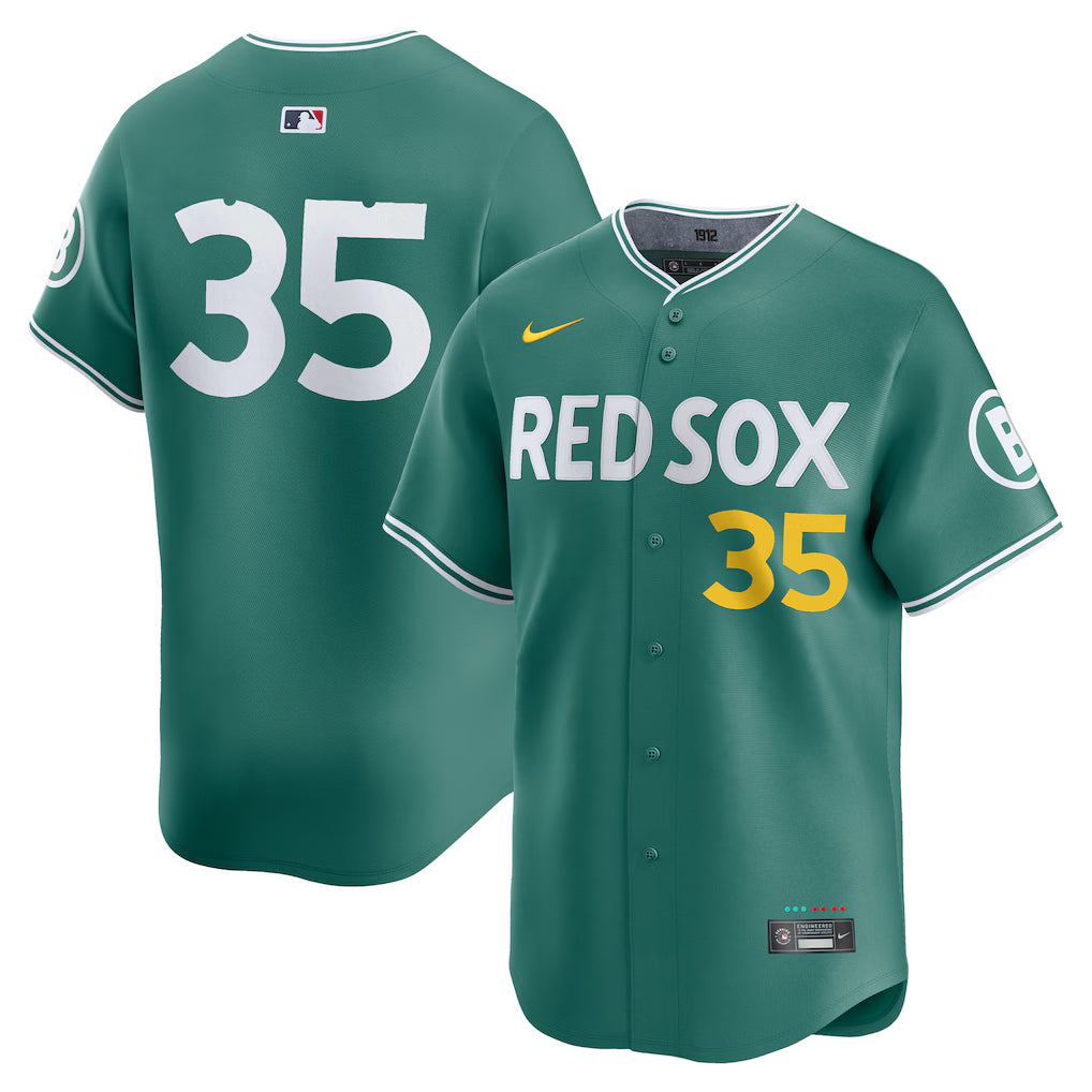 Men’s Boston Red Sox Garrett Crochet Nike Green 2025 Jersey
