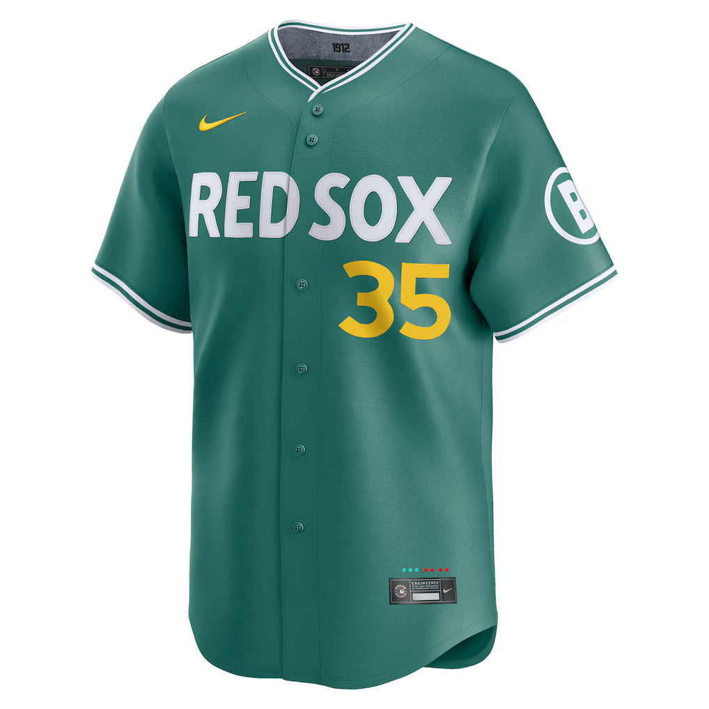 Men’s Boston Red Sox Garrett Crochet Nike Green 2025 Jersey