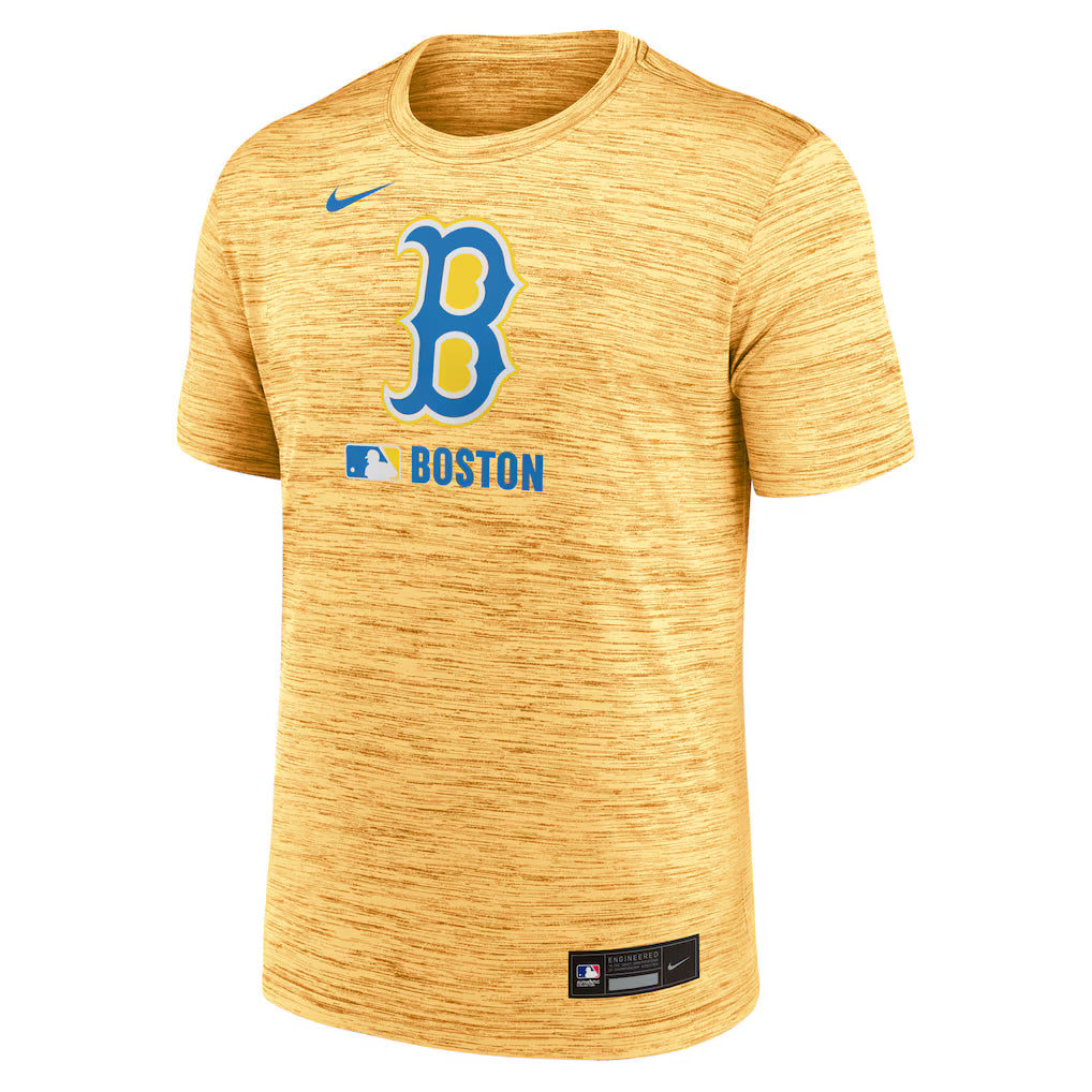 Men’s Boston Red Sox Nike Green 2025 Velocity T-Shirt