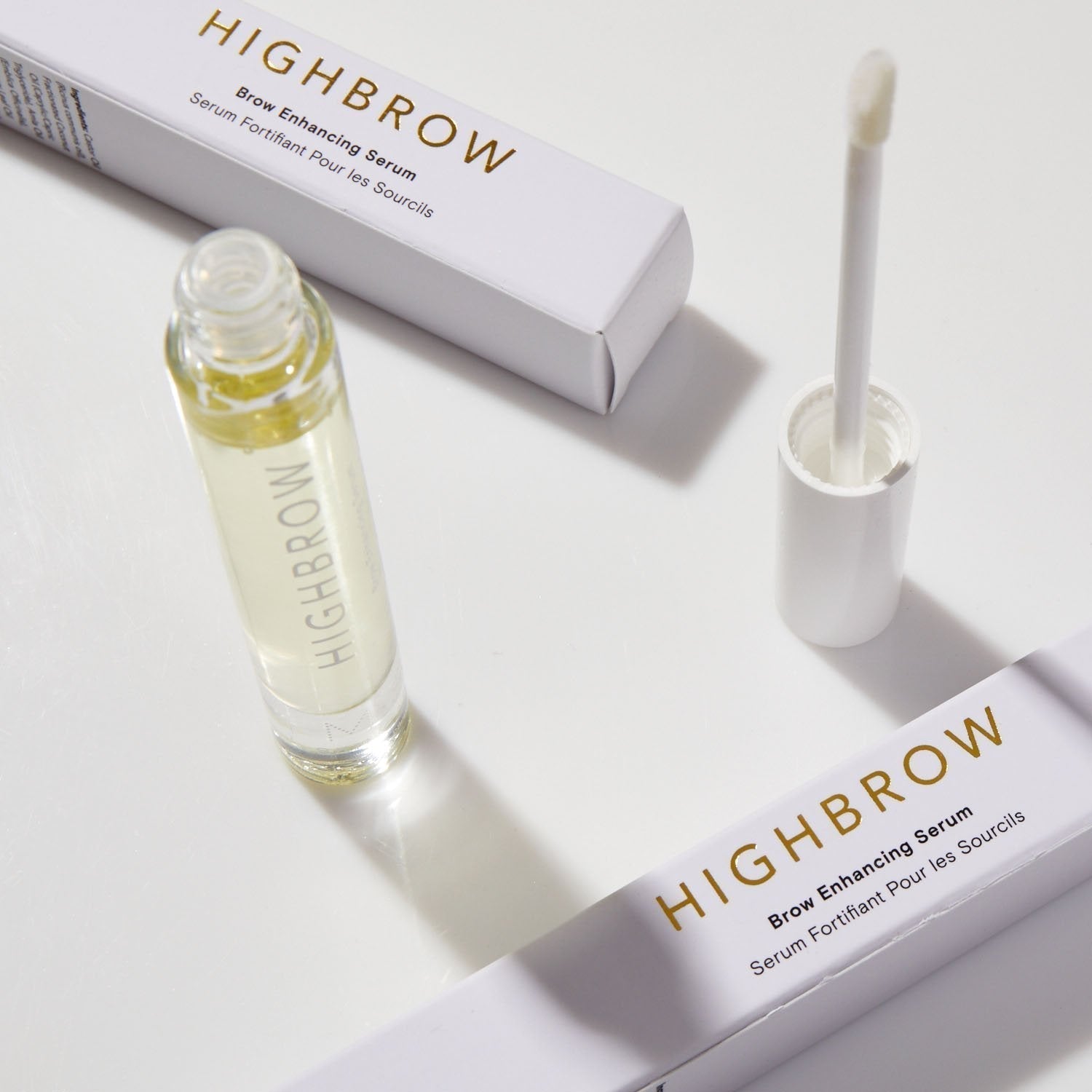 HIGHBROW nourishing eyebrow serum with Ayurvedic oils for thicker, fuller brows.