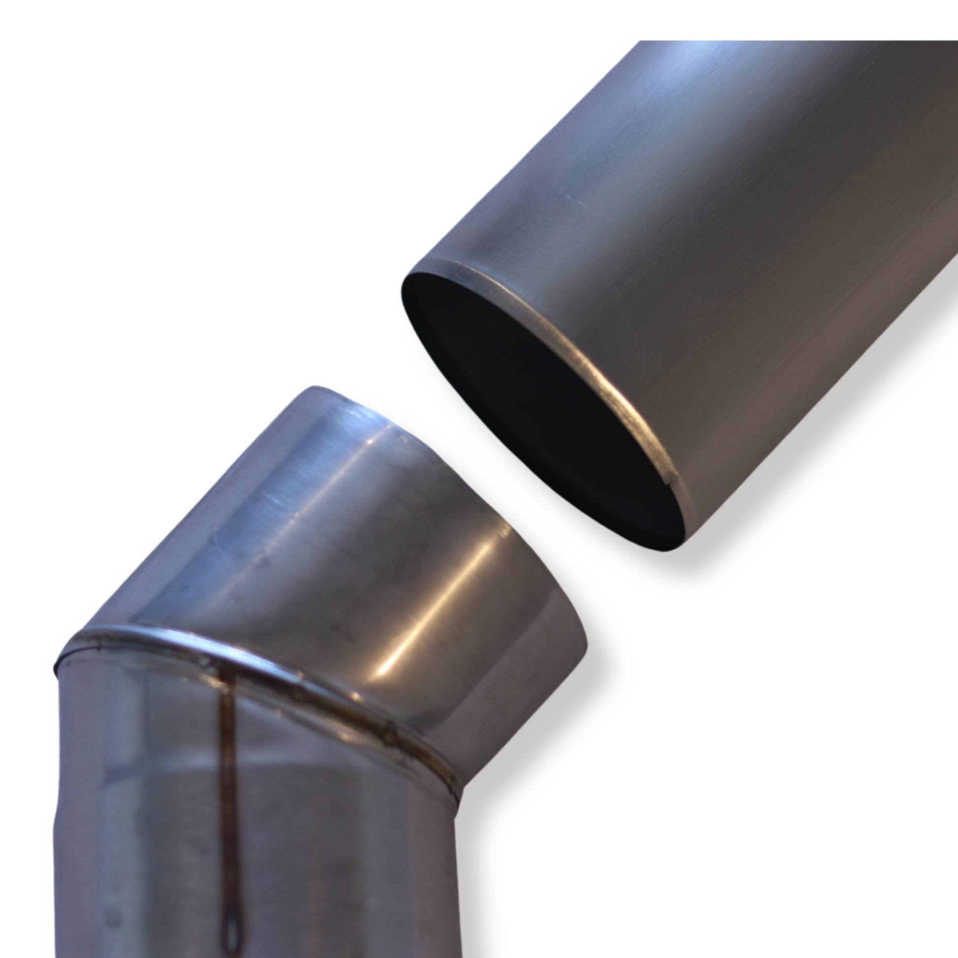 Angled Stove Chimney Pipe - 45 Degree Angle - 3.5” stainless steel vent for sauna stoves, focusing on optimal ventilation and easy installation