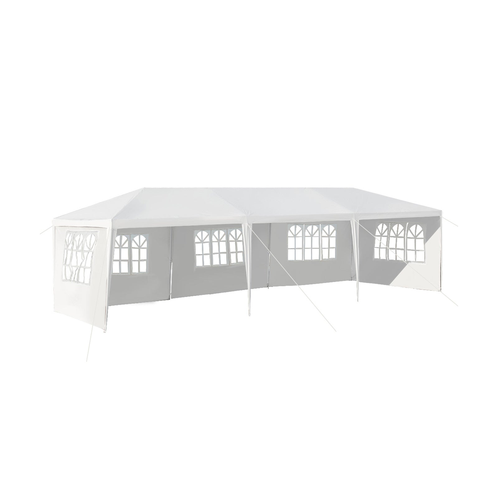 10 x 30 Feet Canopy Tent with 5 Removable Sidewalls for Party Wedding, featuring durable and weatherproof design.