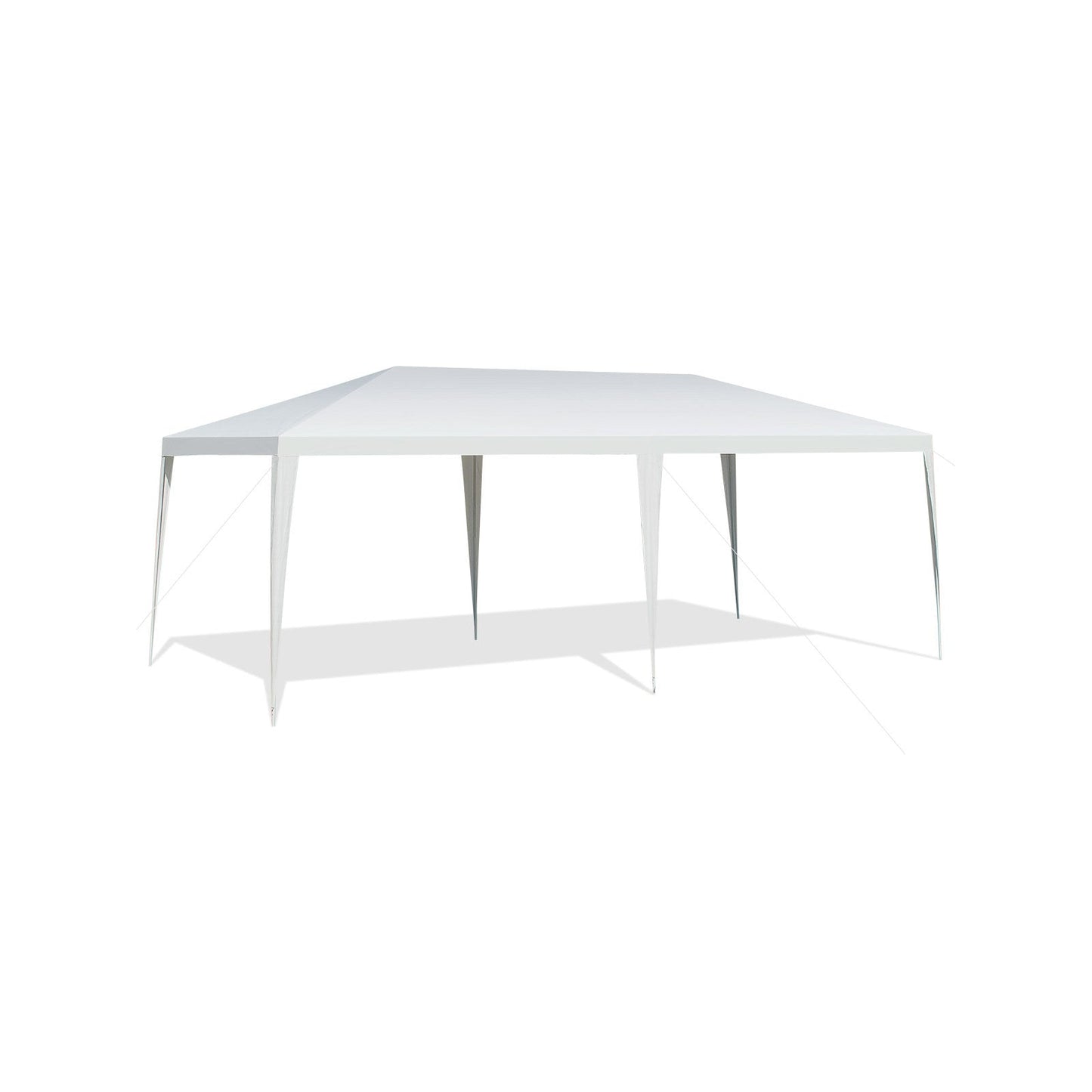 10 x 20 Feet Waterproof Canopy Tent with Tent Peg and Wind Rope featuring rust-resistant steel and weather-resistant PE fabric.