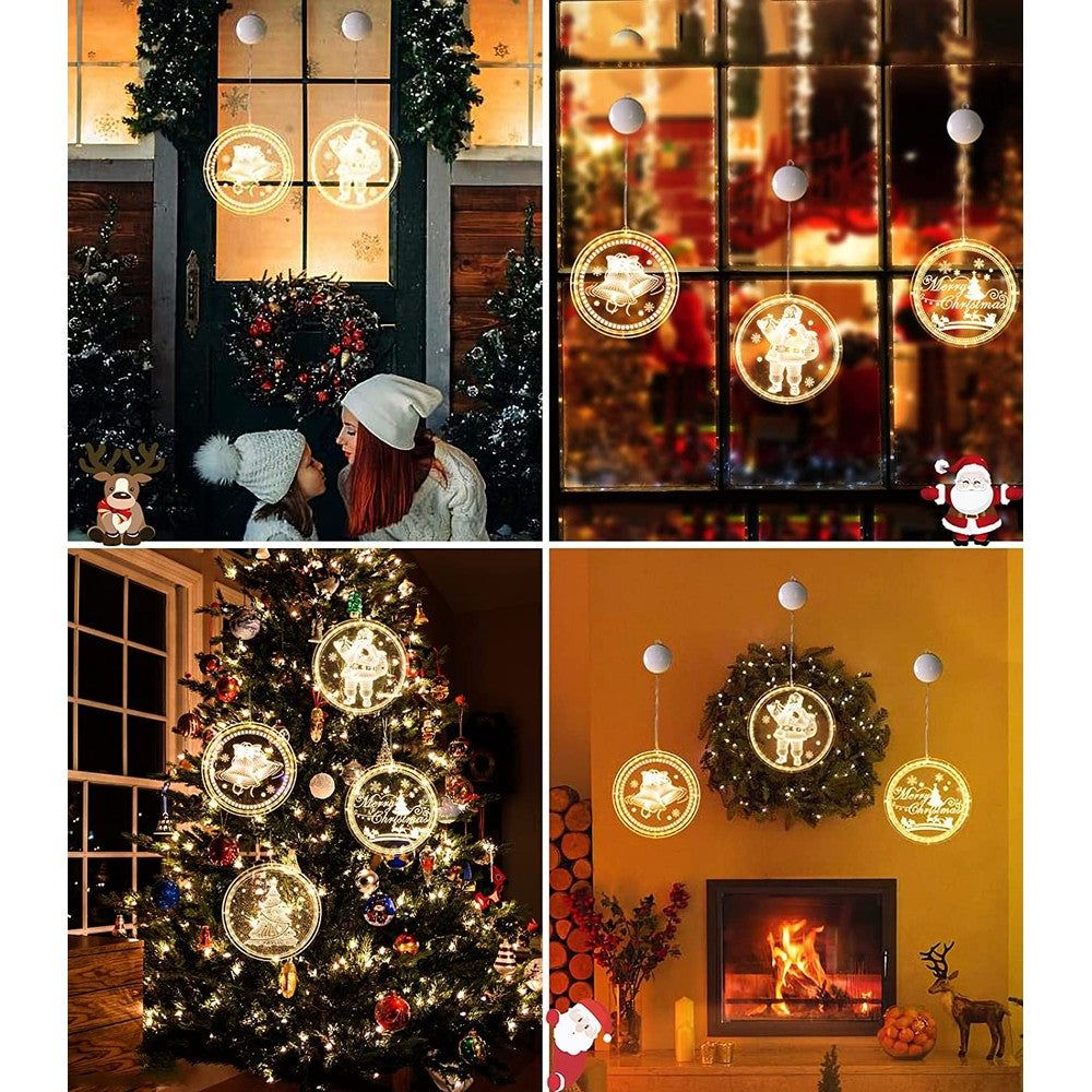 3-Pack 3D Large Christmas LED Hanging Lights
