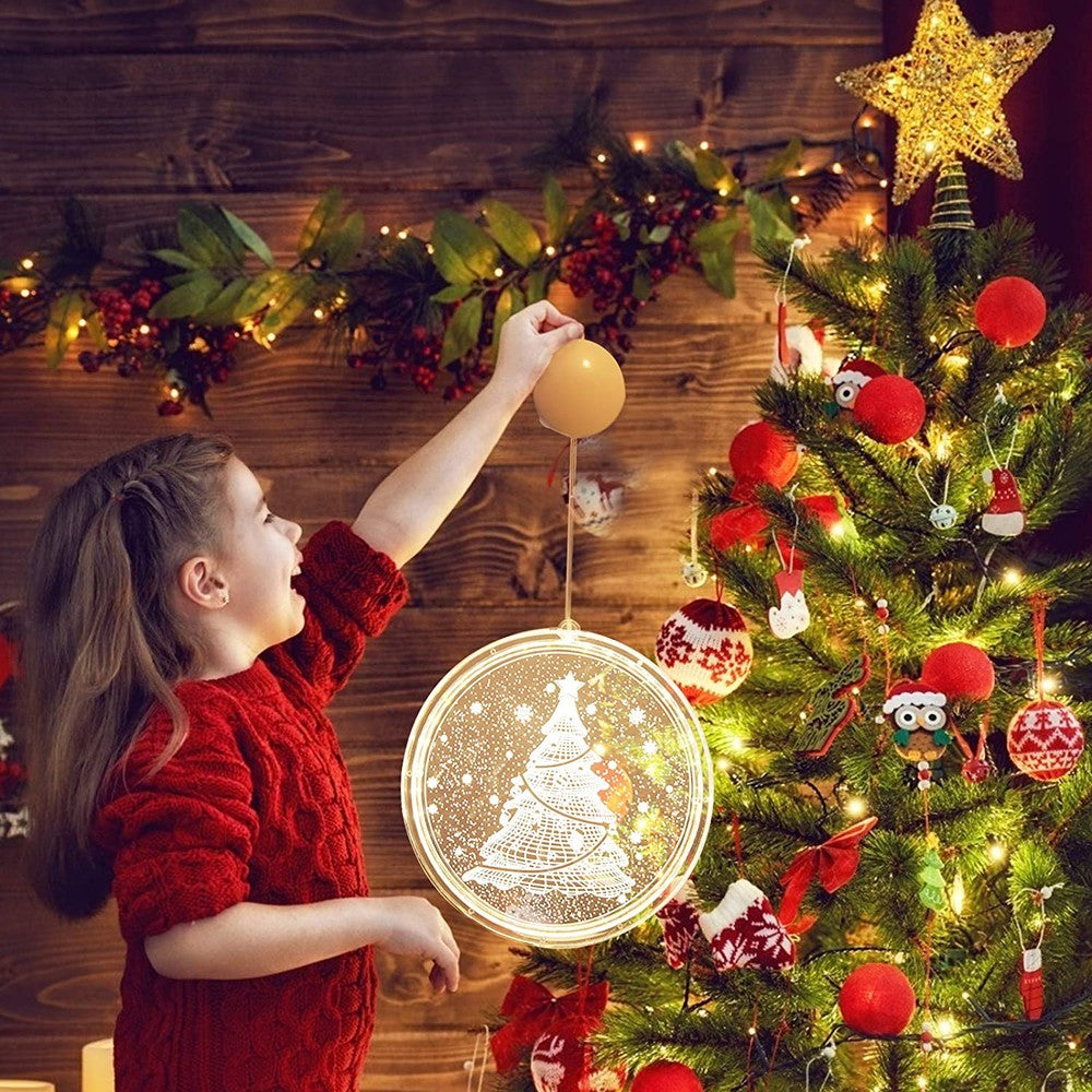 3-Pack 3D Large Christmas LED Hanging Lights