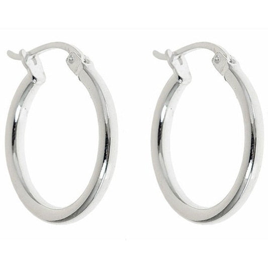 .925 Sterling Silver French Lock Hoops