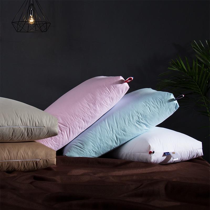 Giovanni Goose Down Pillows Cotton Made Set of 2 with assorted colors, perfect bed accessory for comfort and style.