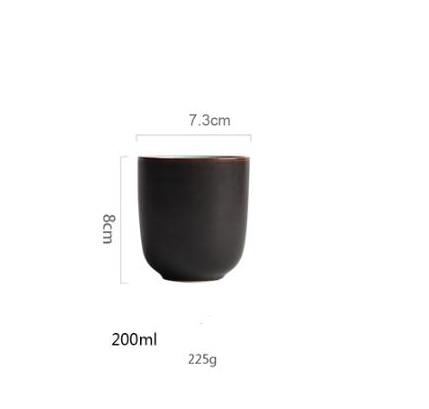 Rosmerta Bowls And Dishes porcelain cup, 200ml capacity, 8cm height, 7.3cm diameter, 225g weight, eco-friendly ceramic design.