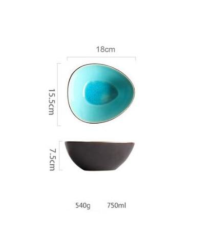 Rosmerta Bowls And Dishes in Japan style ceramic porcelain with crackle glaze and eco-friendly features, 750ml capacity.