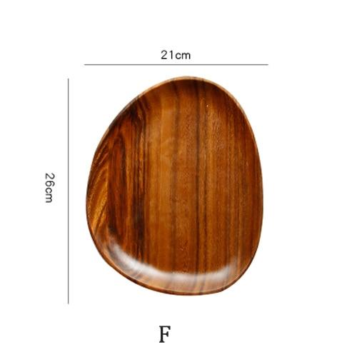 Mateo Oval Wood Board Set 5-Piece handcrafted serving tray dimensions 21x26cm