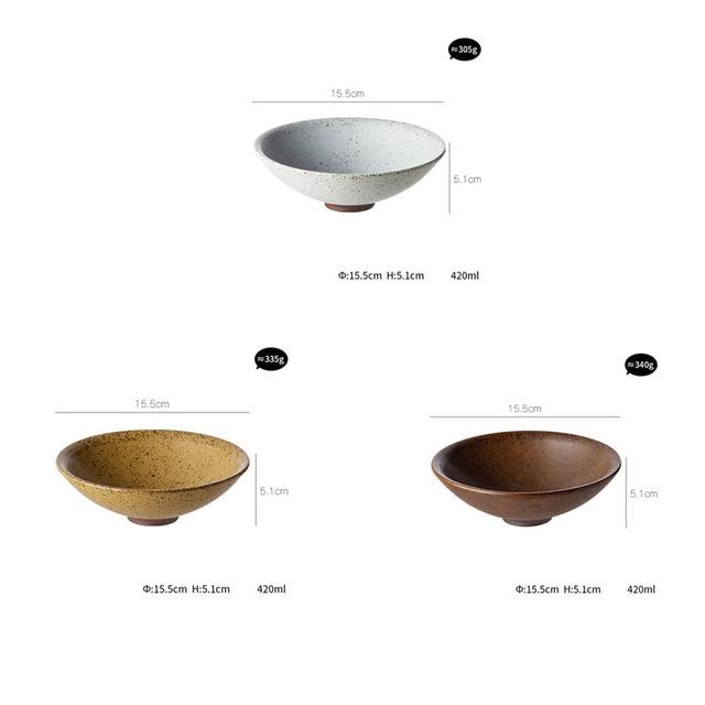Three Hemera Ceramic Bowl options in different colors and sizes, ideal for serving.