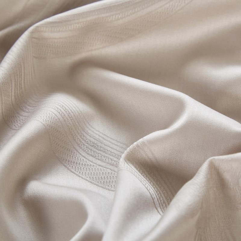 Light Taupe Lancelot Duvet Cover Set (Premium Egyptian Cotton) (Jacquard) fabric close-up
