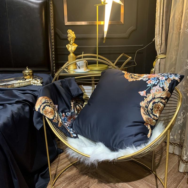 Luxury Royal Family Duvet Cover Set (Egyptian Cotton) in stylish room setting, showcasing exquisite design and ultra-soft material.