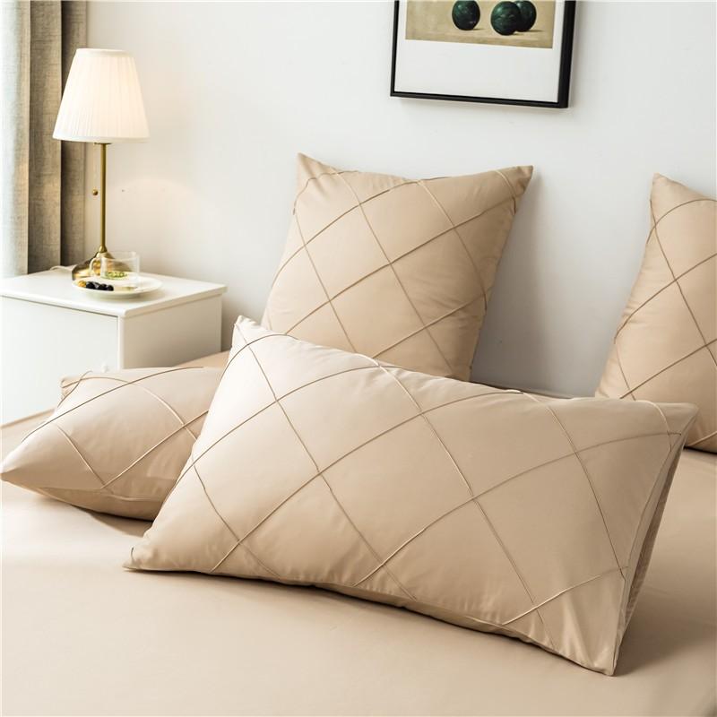Charlotte Ultra Soft Microfiber Duvet Cover Set in neutral tone, featuring pillows and bed arrangement for all-season comfort.