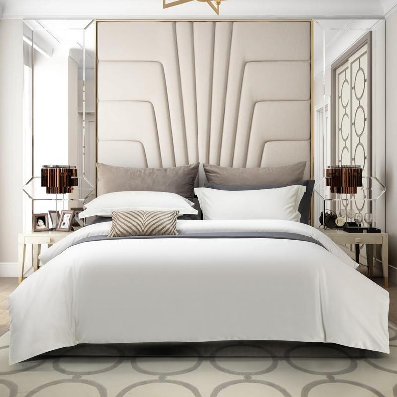Juana Duvet Cover Set 1000TC (Egyptian Cotton) displayed on a bed highlighting luxurious design