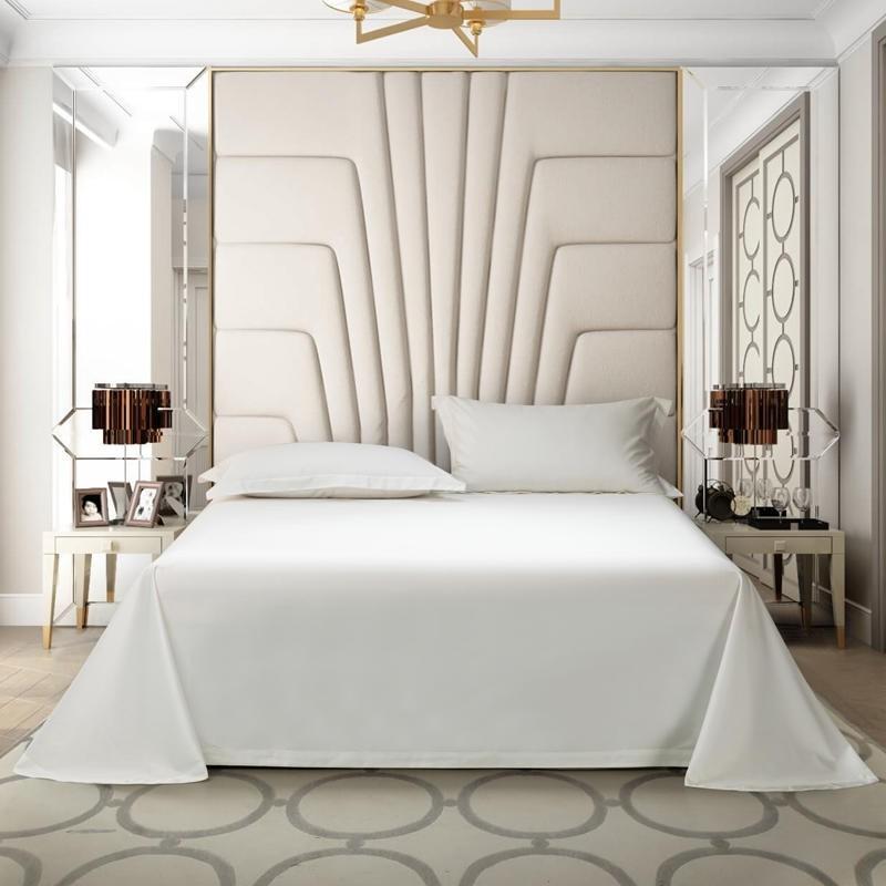 Luxury bedroom featuring the Juana Duvet Cover Set 1000TC (Egyptian Cotton) with an elegant neutral decor and modern design.
