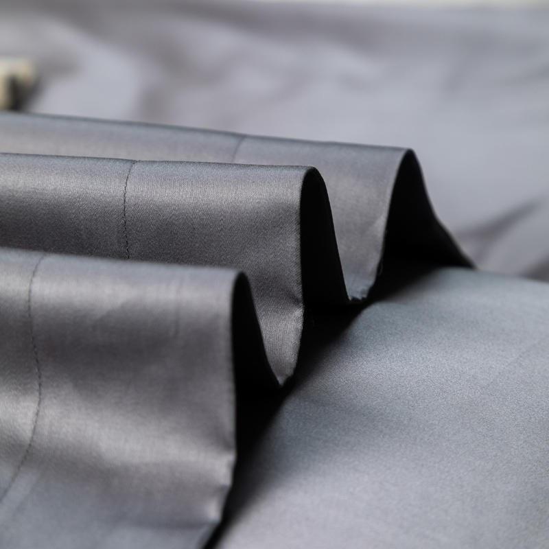 Close-up of Juana Duvet Cover Set 1000TC (Egyptian Cotton) fabric detail showing smooth texture and solid pattern.