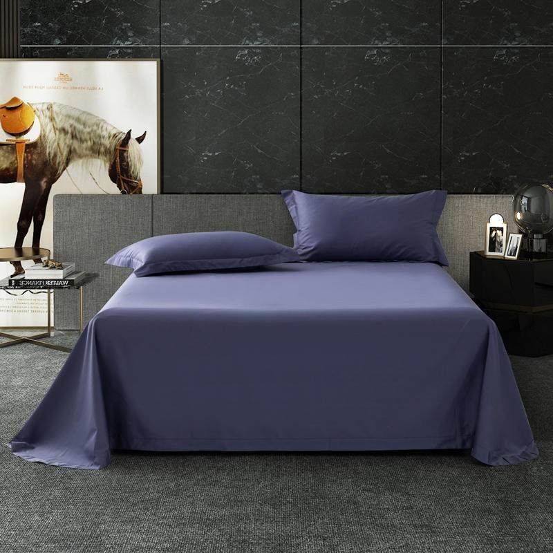 Juana Duvet Cover Set 1000TC (Egyptian Cotton) in a modern bedroom setting with a stylish purple hue.
