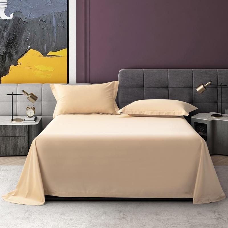 Juana Duvet Cover Set 1000TC (Egyptian Cotton) in elegant bedroom setting, showcasing luxurious bed with solid pattern design.