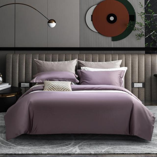 Juana Duvet Cover Set 1000TC (Egyptian Cotton) displayed on a stylish bed in a modern bedroom setting.