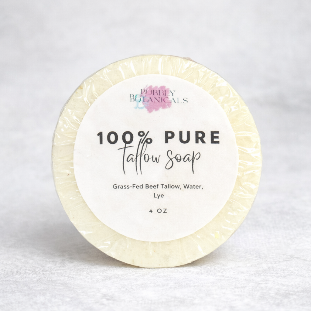 Handcrafted Tallow Soap - Pure Tallow | Unscented Gentle, Nourishing Skincare