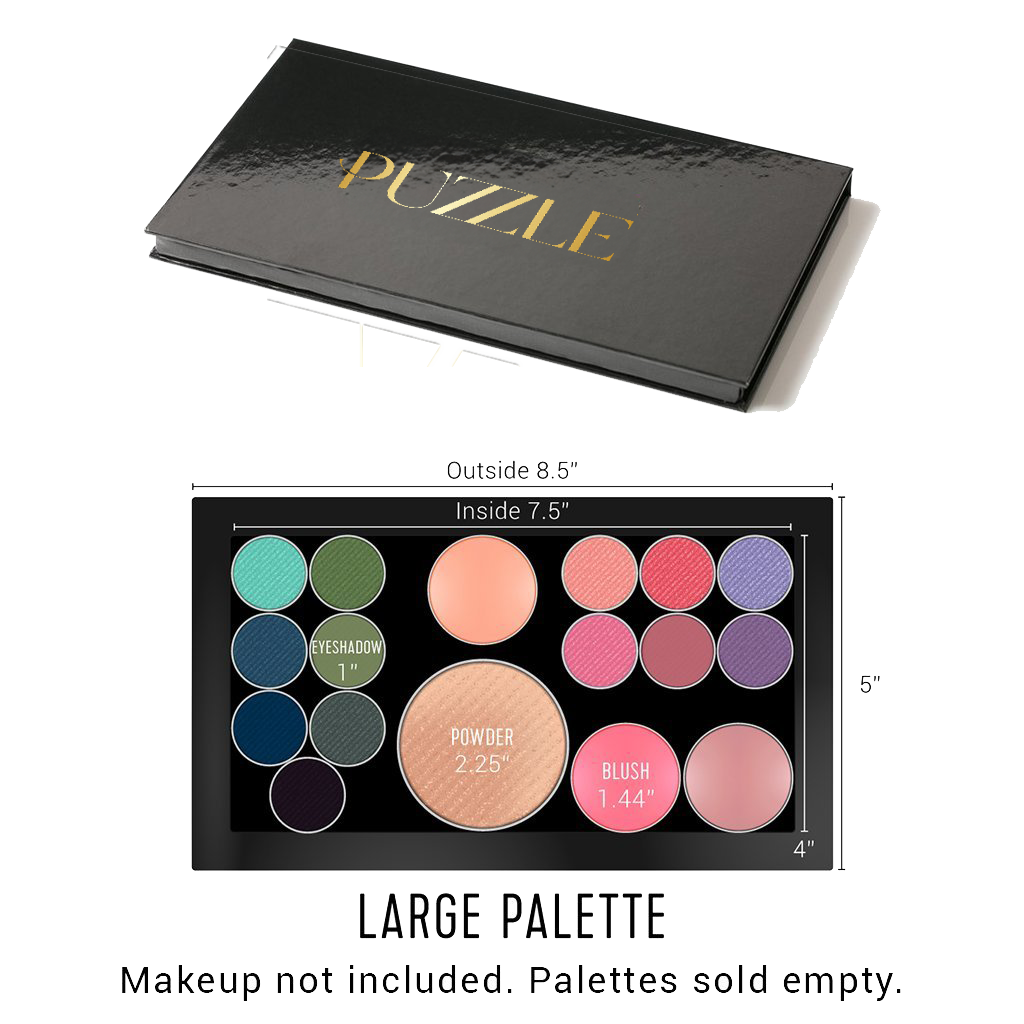 Empty Magnetic Palette Large for customizable makeup organization and flexible artistry.