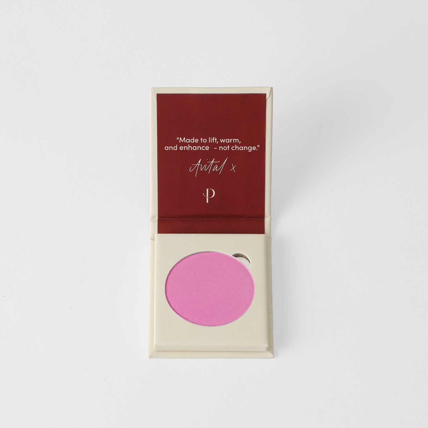 Pink vegan blush in compact, blendable and buildable, perfect for any skin tone, fits in Large or Small Magnetic Palette.