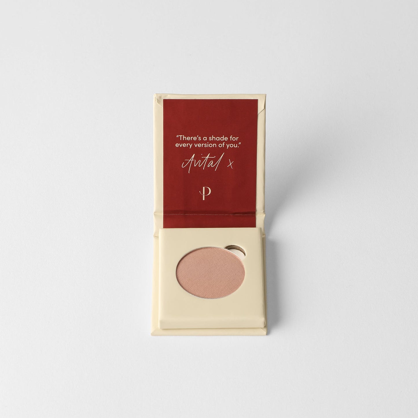 Compact of Matte Pressed Eyeshadow with a rich, vegan pigment in a sleek case, perfect for magnetic palettes.