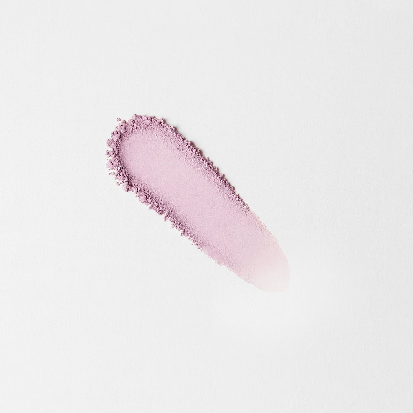 Matte Pressed Eyeshadow swatch showing smooth, blendable vegan pigment in light purple tone.