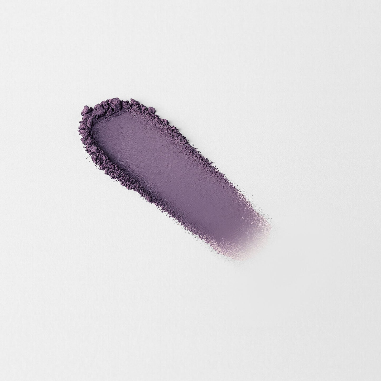 Matte Pressed Eyeshadow swatch in purple for smooth, blendable application. Vegan pigment, perfect for a natural or defined look.