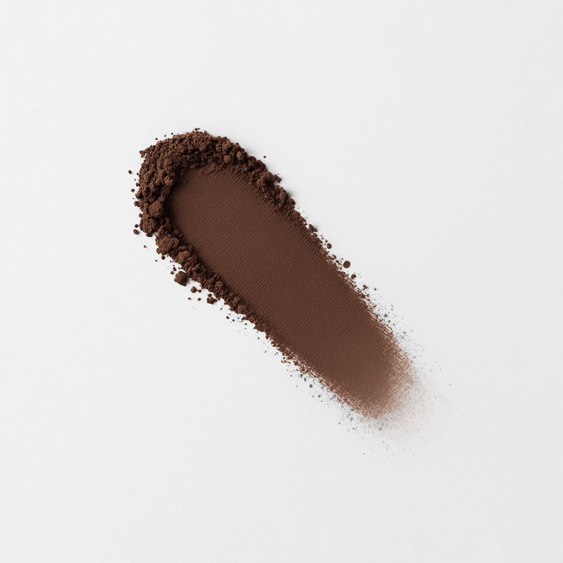 Rich brown Matte Pressed Eyeshadow pigment, smooth and blendable with vegan formula, perfect for natural or defined eye looks.