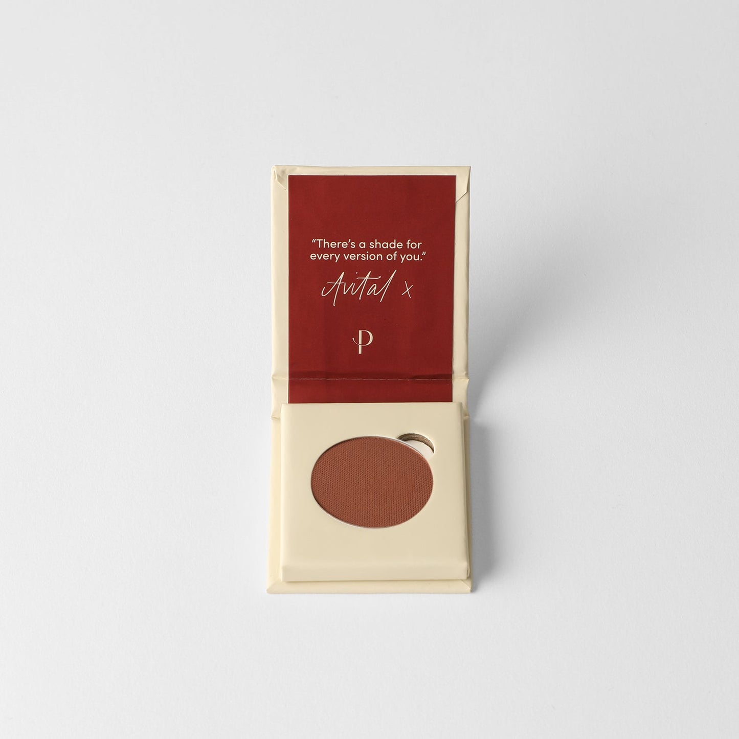 Matte Pressed Eyeshadow in compact, rich vegan pigments for smooth, blendable application, perfect for natural or defined looks.