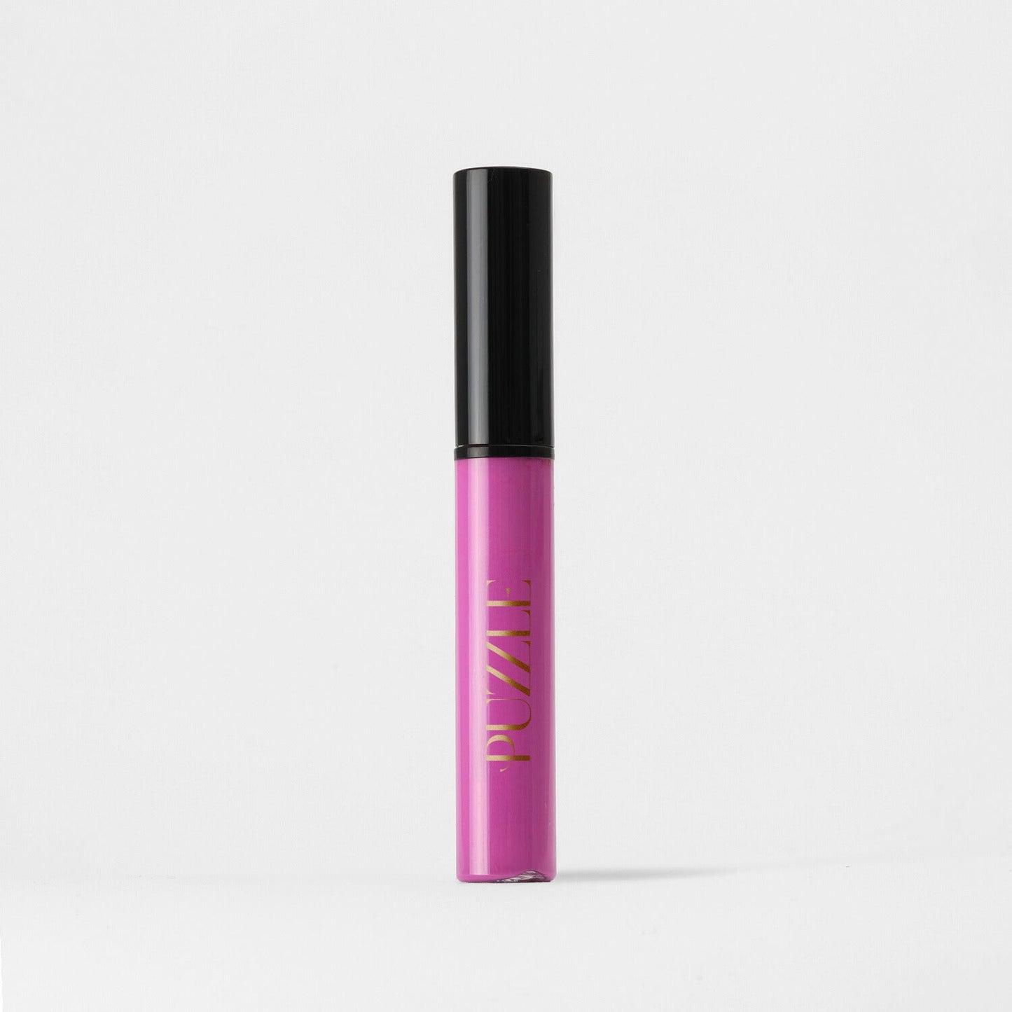 Vegan soft-touch Lip Gloss Wand in vibrant pink for a high-shine, dimensional glow