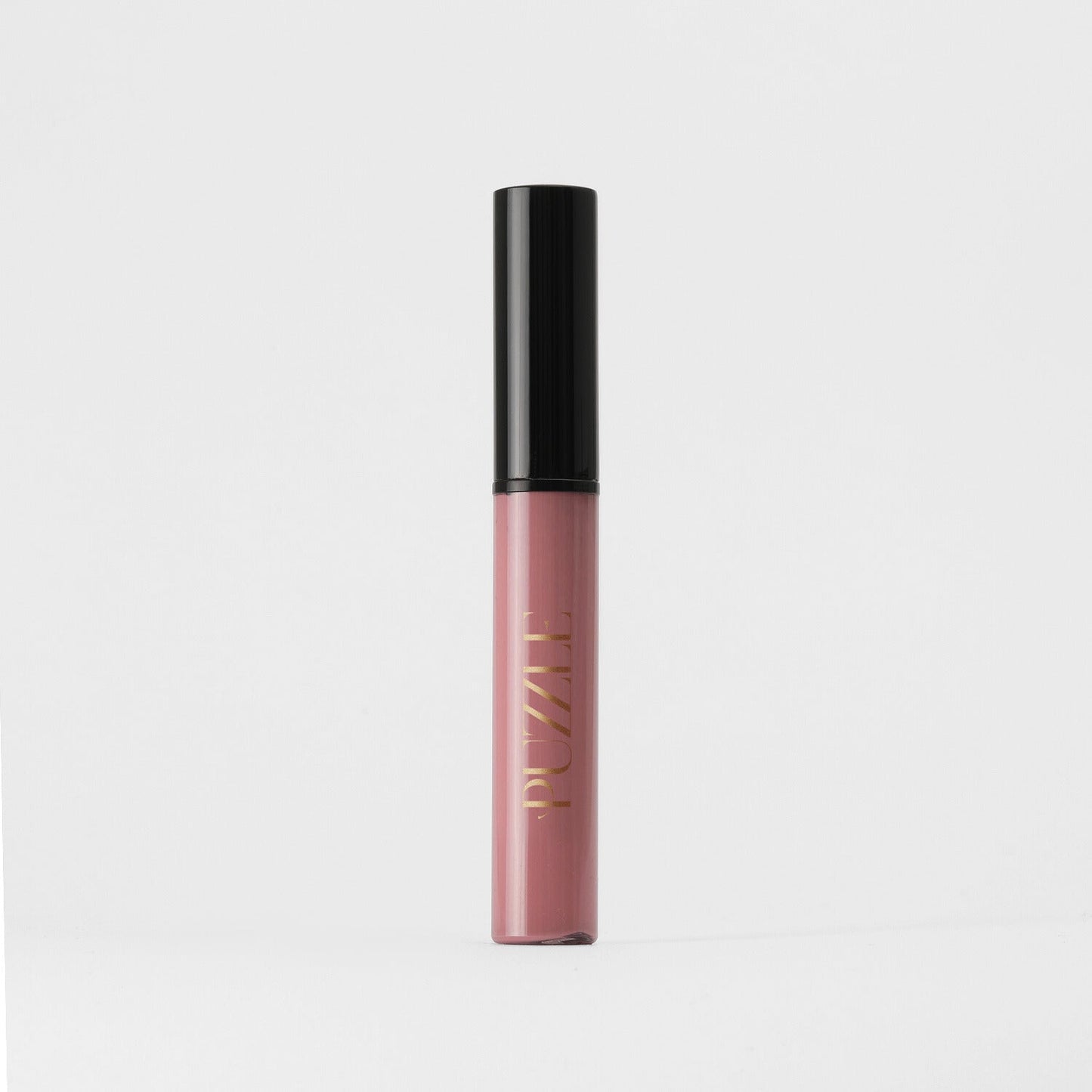 Lip Gloss Wand in soft rose color, providing a high-shine, vegan gloss for nourished and smooth lips, ideal for layering or standalone use.