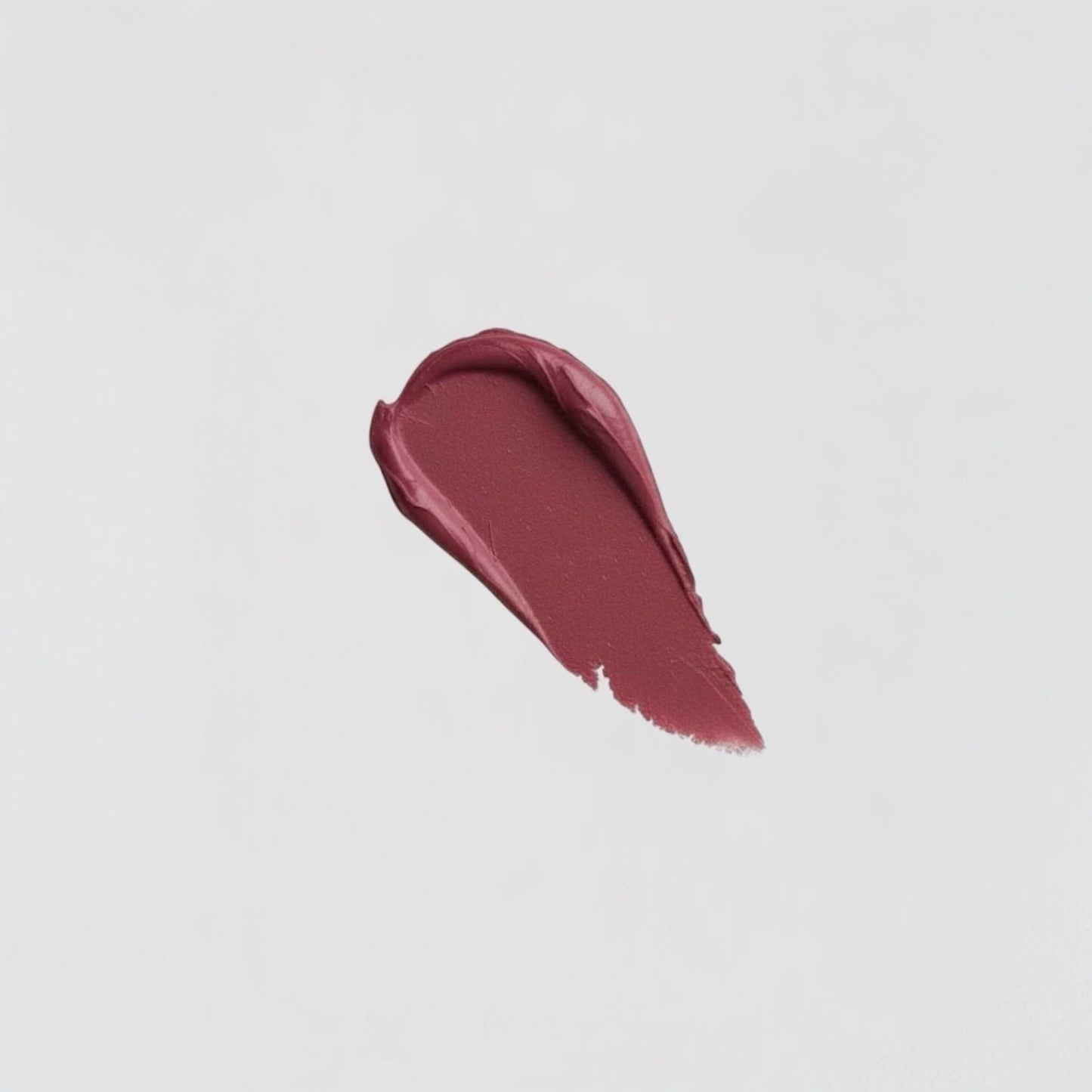 Velvety-soft vegan Lip Stain swatch showcasing plush matte coverage with skin benefits.