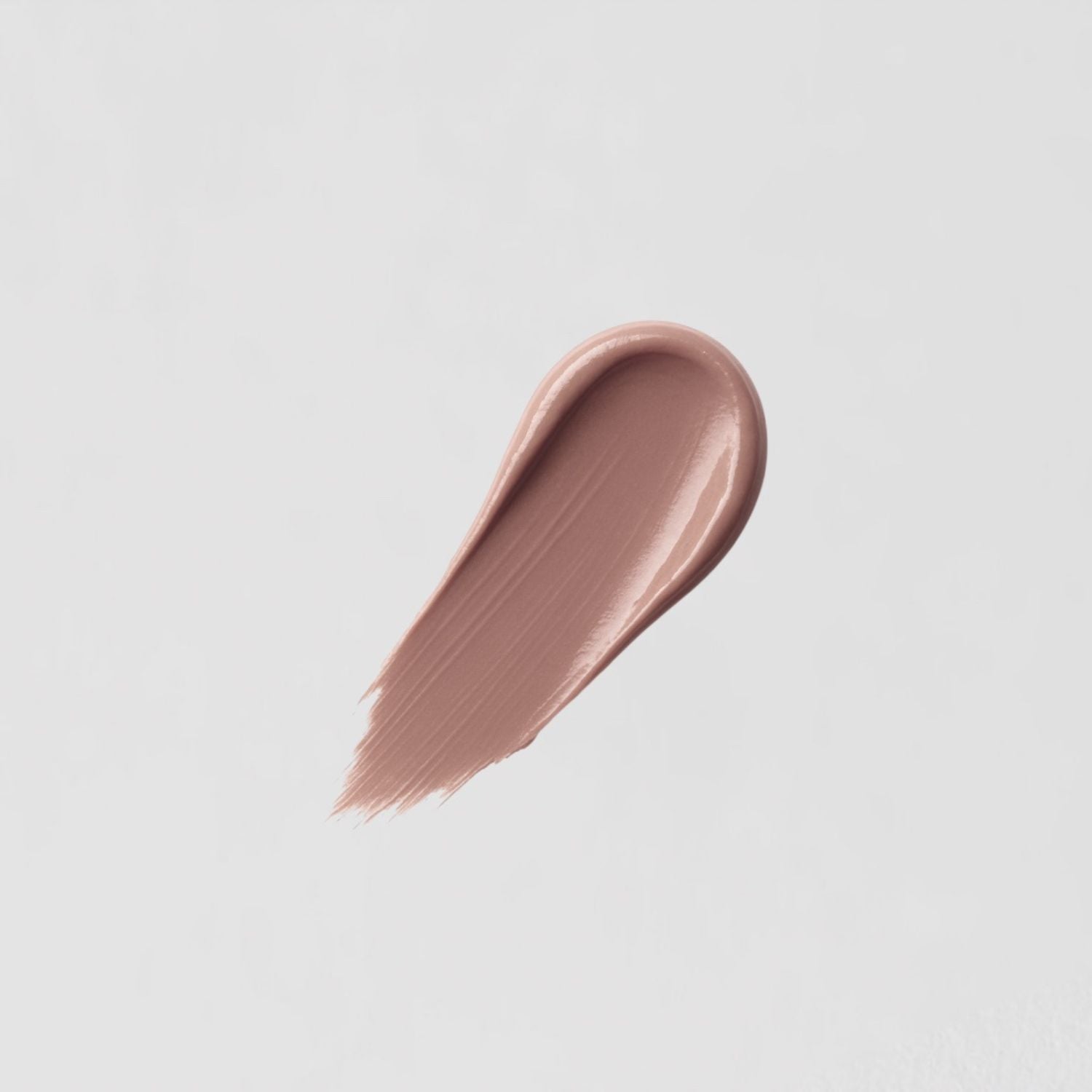 Swatch of creamy, full-coverage Satin Lipstick with a satin sheen, showcasing its vegan and moisturizing formula.