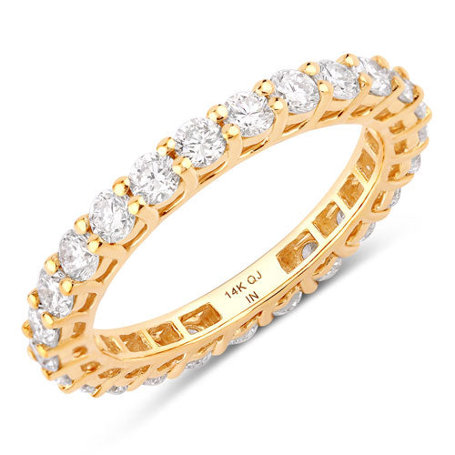 1.50 Carat Lab Grown Diamond 14K Yellow Gold Ring