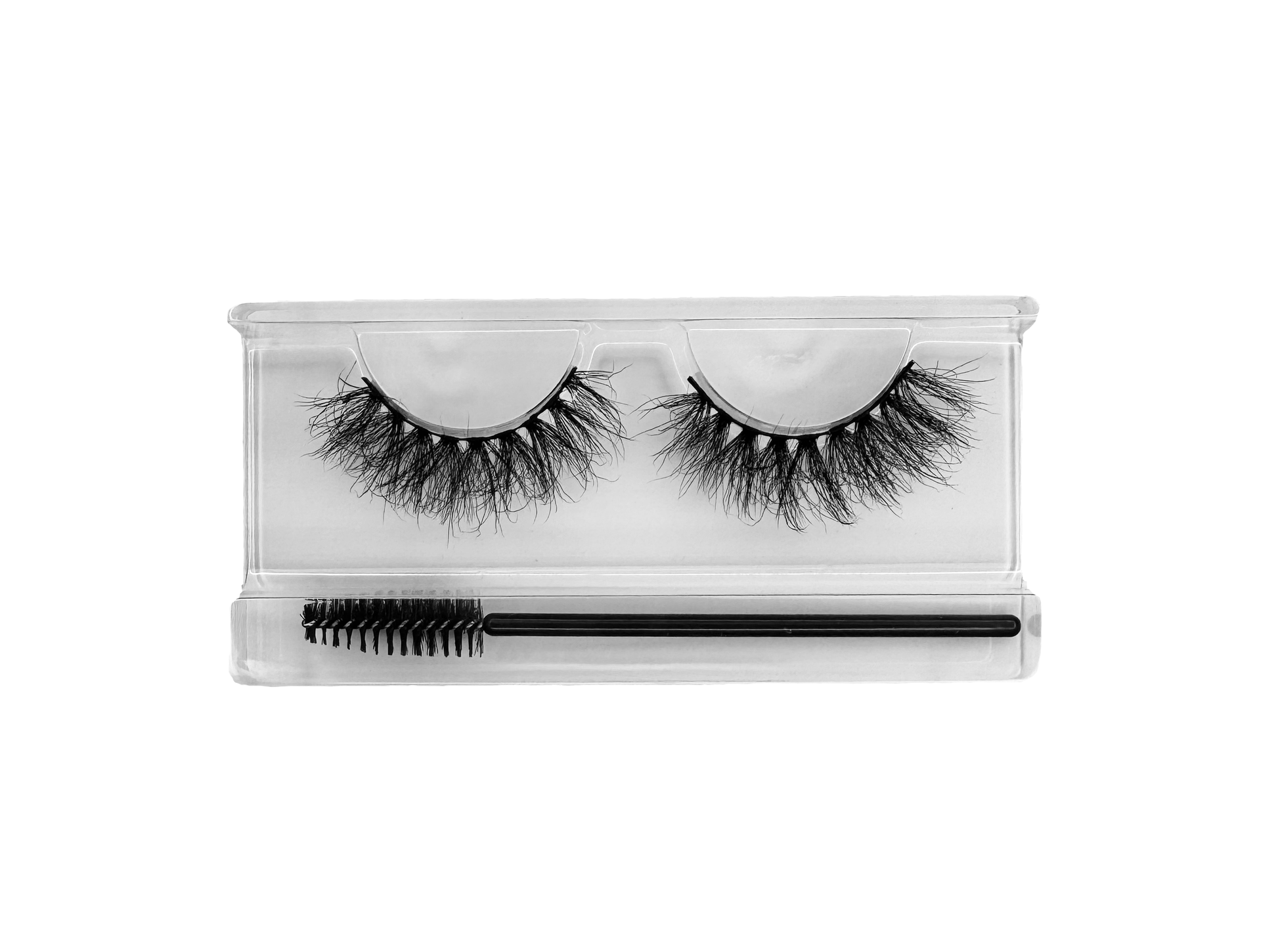 Ritual faux mink false eyelashes with free brush, ultra-wispy, vegan, cruelty-free, medium-drama style, black eyelash set