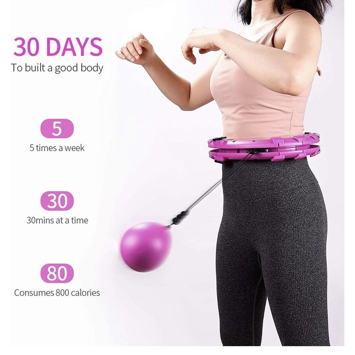 MSIUSU® Smart Hula Exercise Hoop