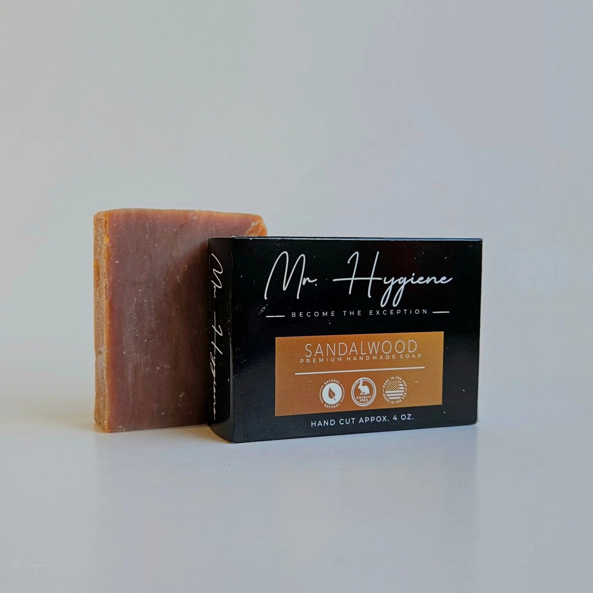Sandalwood Bar Soap – Classic Scent, Deep Clean with eco-friendly packaging for rejuvenating skin cleansing.