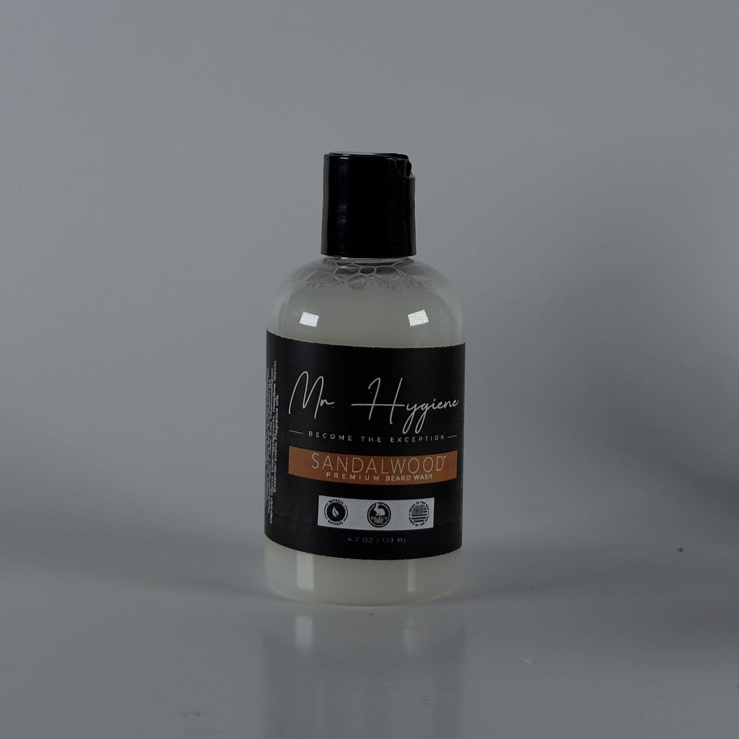 Sandalwood Beard Wash & Conditioner bottle for superior beard care and fragrance