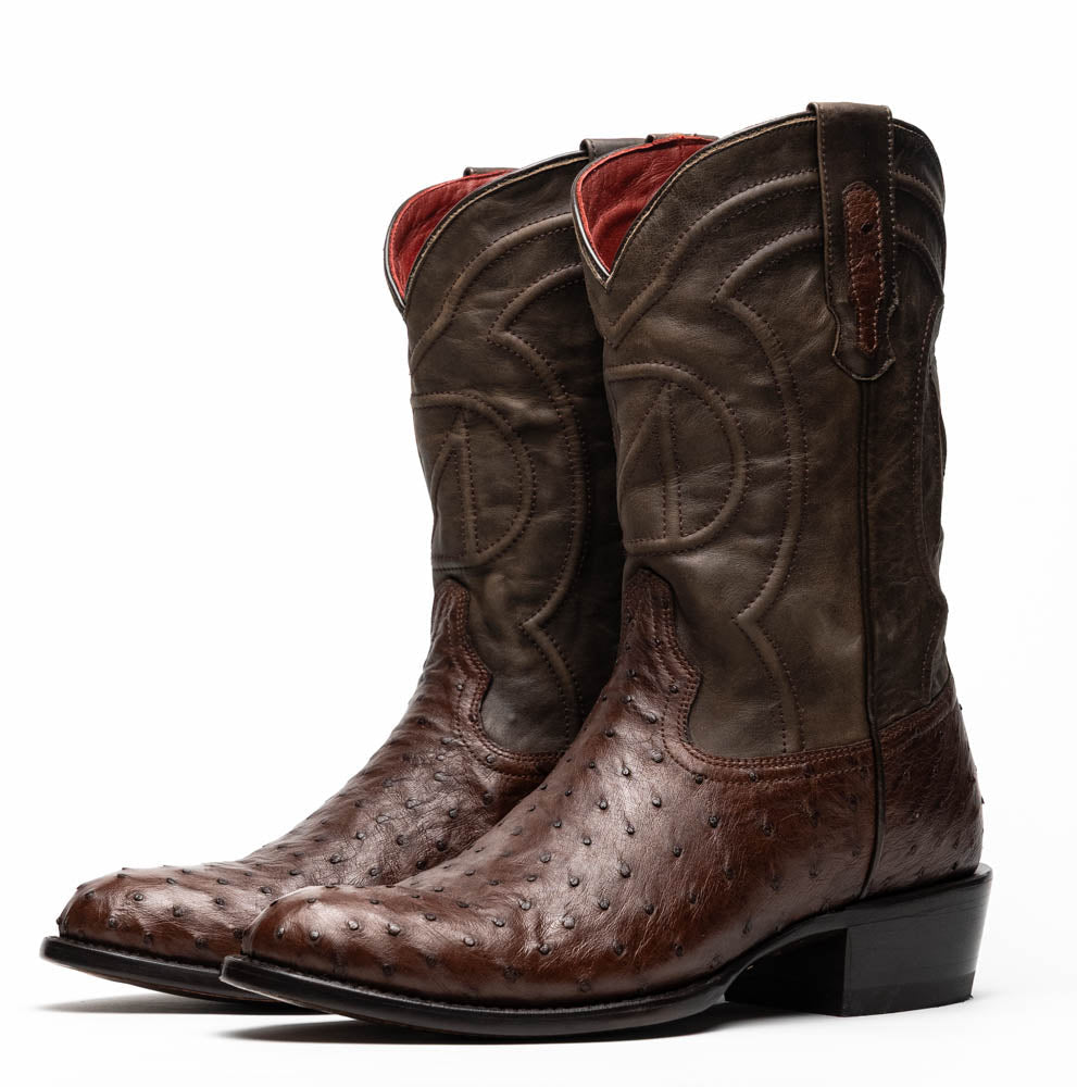 Savannah Kango Tabac genuine ostrich skin cowboy boot from Western Collection