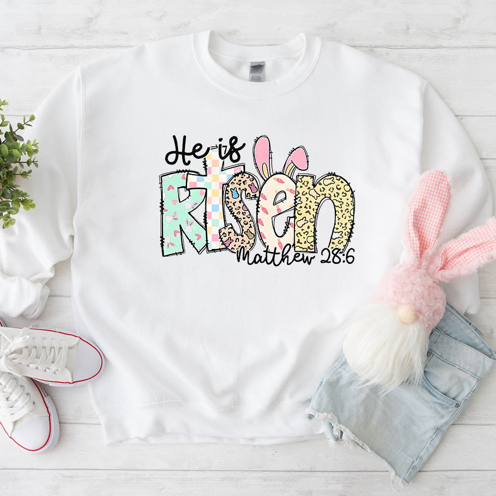 He is Risen Easter Inspirational Tees