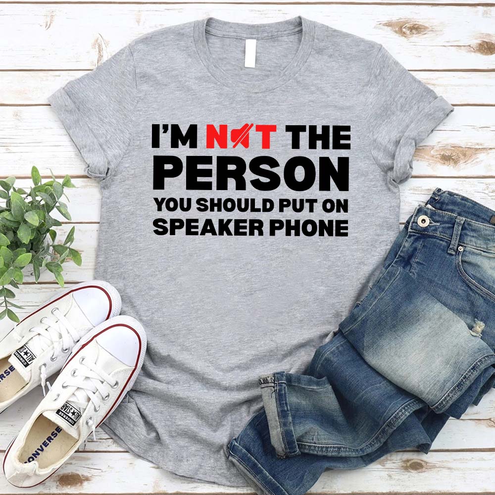 Speaker Phone Unisex T-Shirt – Funny Talk Loud Tee