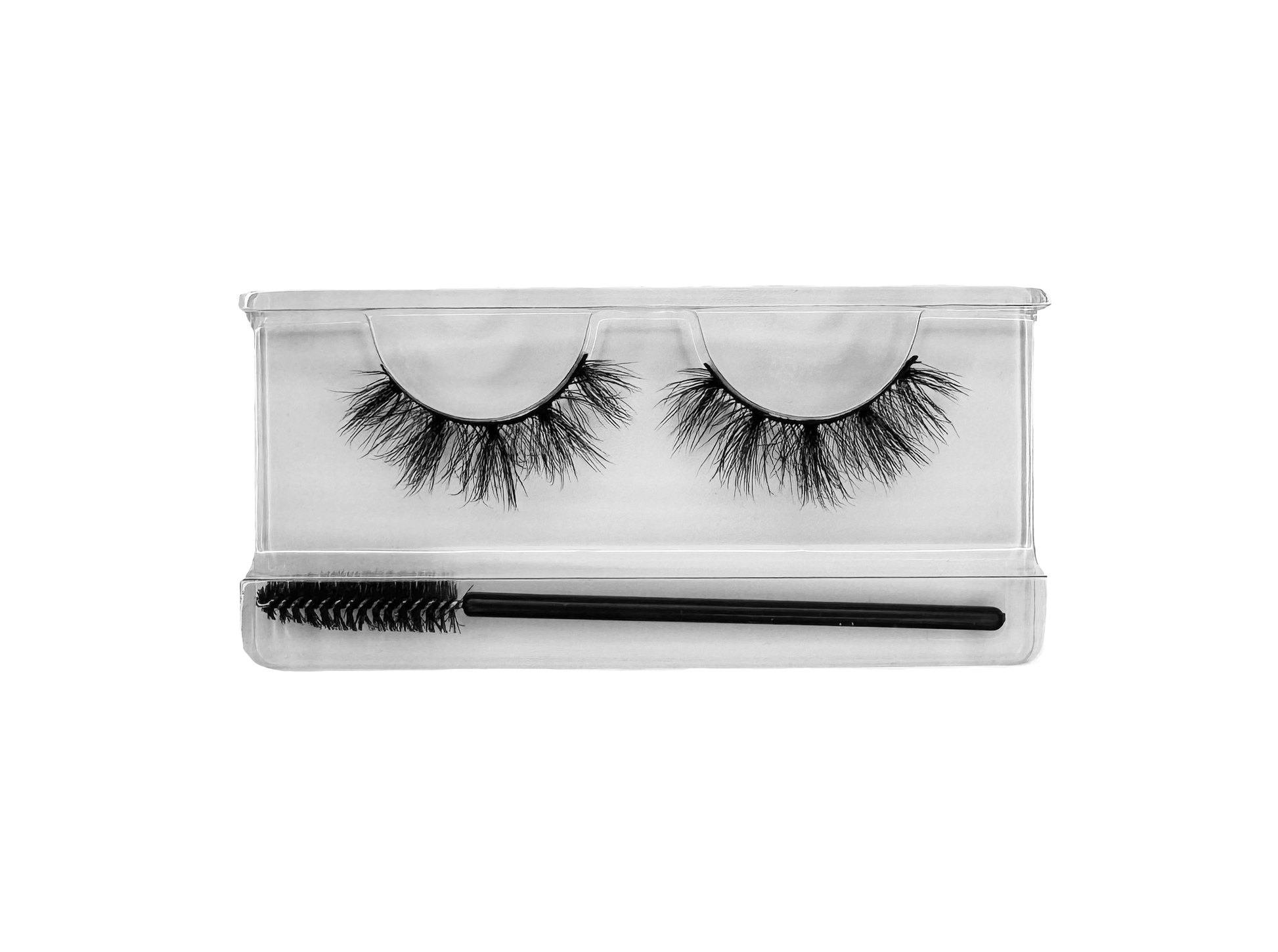 Spell faux mink eyelashes and brush set, wispy and fluffy, vegan and cruelty-free, easy to apply, no glue included