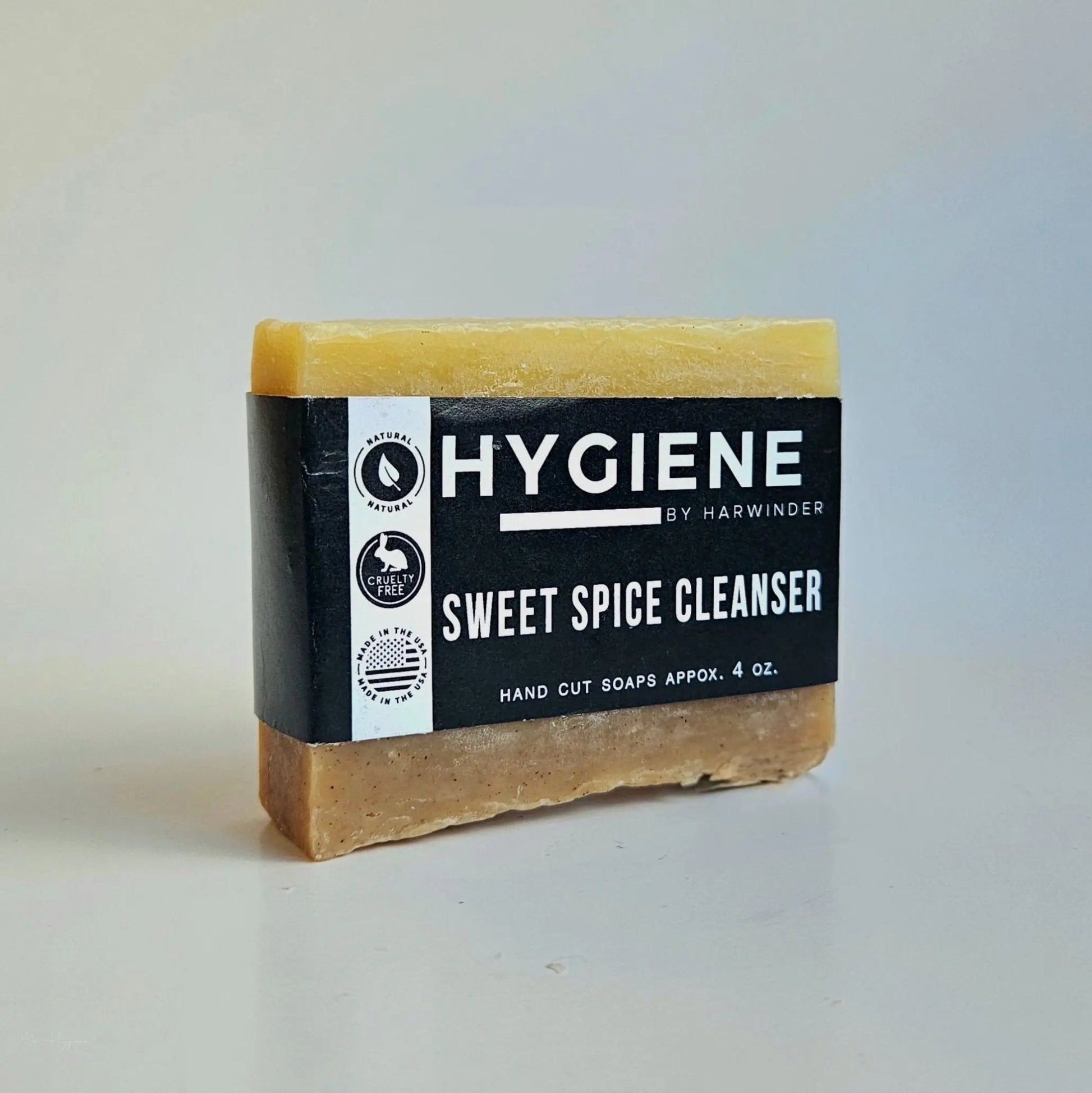 Sweet Spice Cleanser Luxury Mens Soap bar with eco-friendly packaging, perfect for effective skin cleansing.