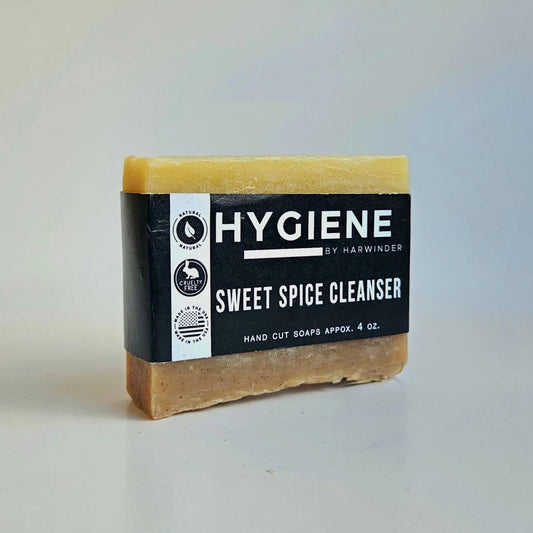 Sweet Spice Cleanser Luxury Mens Soap bar with eco-friendly packaging, perfect for effective skin cleansing.