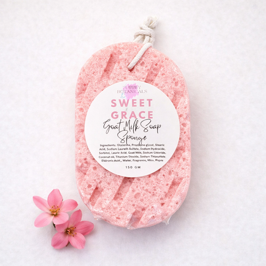 Goat Milk Soap Infused Sponge- Sweet Grace Type Scent - Lasts up to 6 weeks