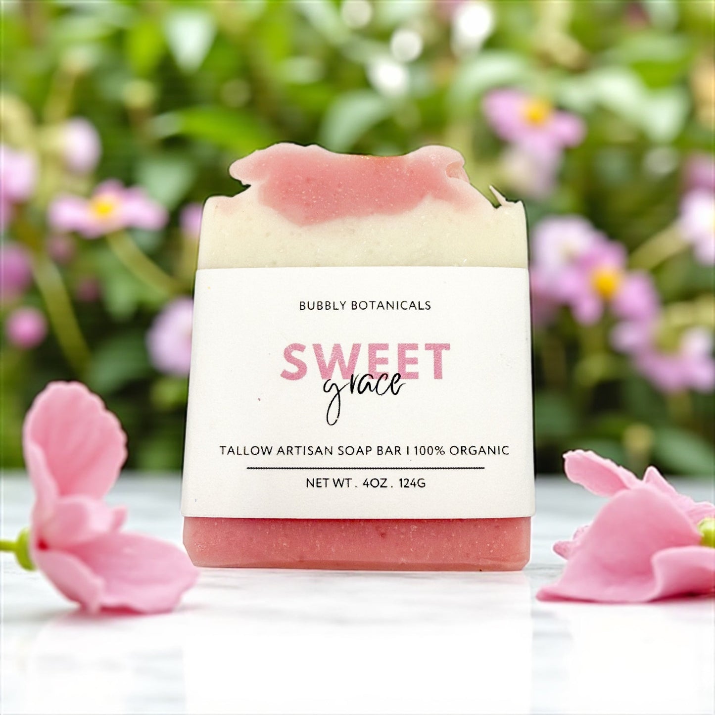 Handcrafted Tallow Soap -Sweet Grace Type | Citrusy Floral Scent