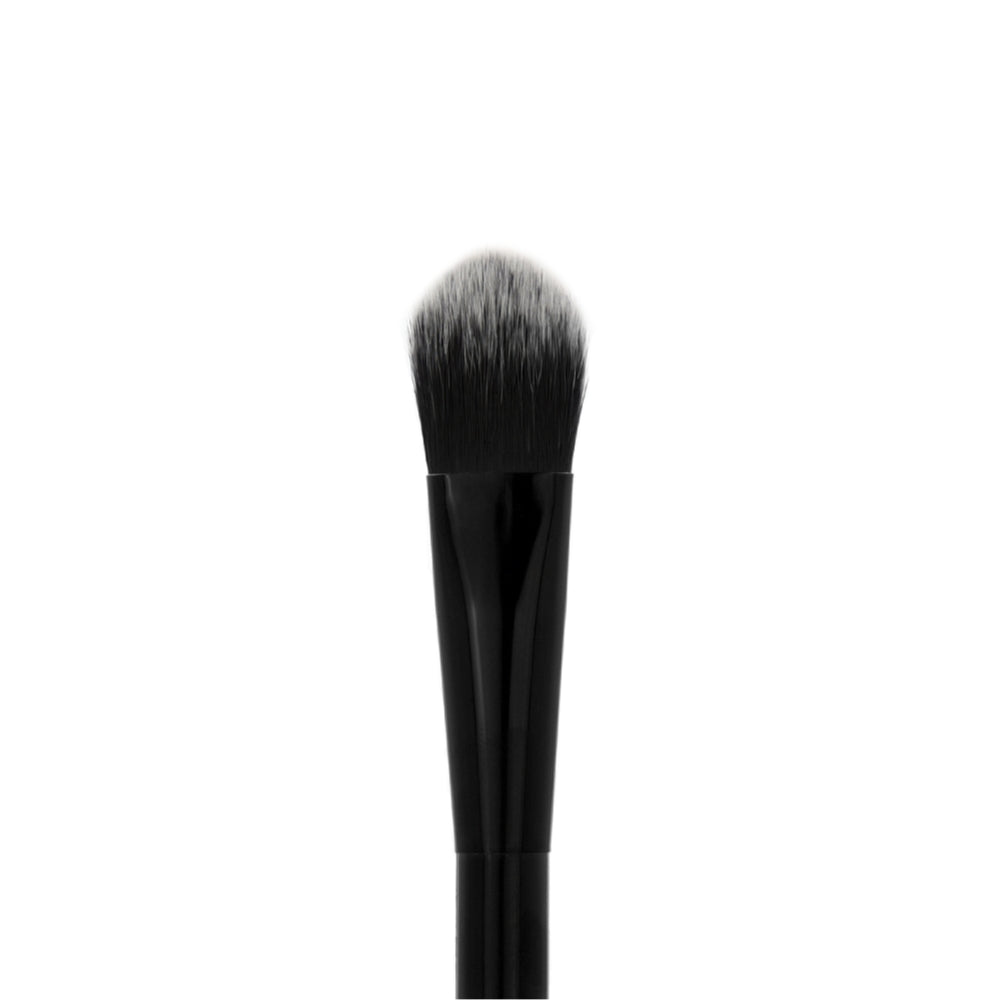 Foundation Brush - GT09, 100% synthetic vegan makeup tool for applying moisturizer, primer, and foundation, 6-3/4" height.